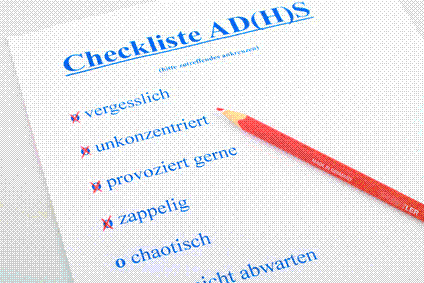 Checkliste mit ADS/ADHS-Symptomen
